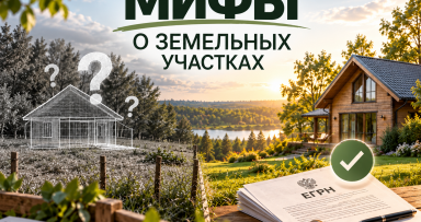 🏡  МИФЫ О ЗЕМЕЛЬНЫХ УЧАСТКАХ
